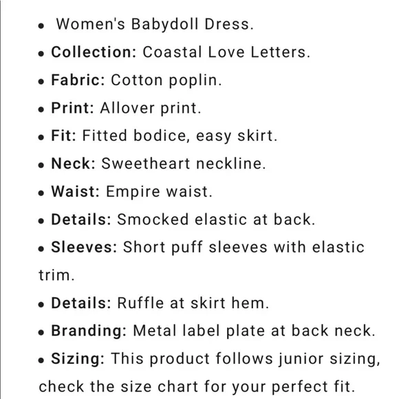 NWT Billabong Be Mine Babydoll Dress - Picture 6 of 7